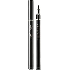 chiphop Eyeliner Blanc Eyeliner imperméable à l'eau noir ne se décolore pas durable sans taches stylo eyeliner liquide débutant femme 1 ml Water Tint (black, One Size) - Publicité