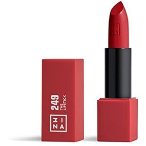 3ina MAKEUP The Lipstick 249 Rouge Vif Mat Rouge à Lèvres Rouge Vif Mat avec Vitamin E et Beurre de Karité Rouge à Lèvres Couleur Ultra-Pigmentée avec Parfum Vanille Vegan Cruelty Free - Publicité