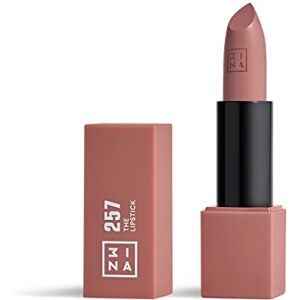 3ina MAKEUP The Lipstick 257 Vin Rouge Rouge à Lèvres Vin Rouge avec Vitamin E et Beurre de Karité Rouge à Lèvres Couleur Ultra-Pigmentée avec Parfum Vanille Vegan Cruelty Free - Publicité