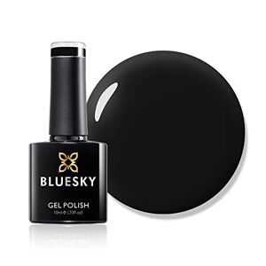 BLUESKY Vernis Semi Permanent Noir Gel Ongle sous Lampe UV/LED Manucure à la Maison, Durabilité de 21+ Jours, Beaucoup de Couleurs Quotidiennes Disponibles, Noir, 10ml - Publicité