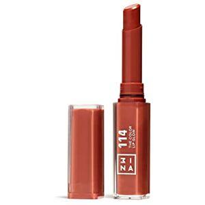 3ina MAKEUP The Color Lip Glow 114 Intense terracotta Rouge à Lèvres Intense terracotta avec Beurre de Karité pour Nourrir les Lèvres- Baume à Lèvre Couleur Pigmentée Vegan Cruelty Free - Publicité