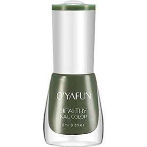 Jiyuantm 8ml Smooth Bright Nail Polish Silky Healthy Eco-Friendly Easy Peel Off Quick Dry Water Based Nail Polish (C) - Publicité