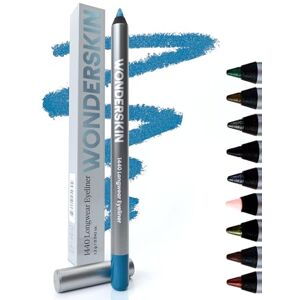 Wonderskin 1440 Longwear Eyeliner, Crayon Eyeliner Marron, Crayon Eyeliner Waterproof, Eye Liner Longue Durée, Crayon Eyeliner Anti-Bouloches (Aqua) - Publicité