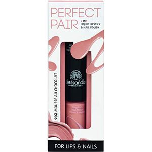 alessandro Perfect Pair 2 en 1 Rouge à Lèvres et Vernis à Ongles Mousse au Chocolat, 10 ml - Publicité