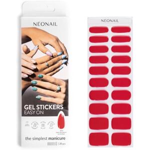 NÉONAIL NEONAIL Gel UV Stickers Easy On M06 Rouge 15 modèles Autocollant Ongle Ongles Autocollants Adhesif Deco ongle Nail Art Ongles en gel uv semi durci Design d'ongles DIY - Publicité