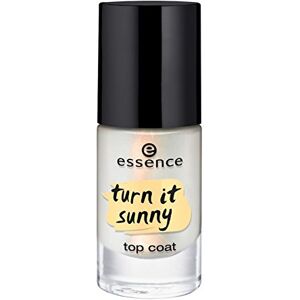 essence Turn it Sunny Top coat aux nuances de orange et fini irisé, tout en subtilité transforme le vernis préféré en une manucure hâlée rayonnante, n°02 you are my sunshine, 8 ml, 0.27 fl.oz. Publicité