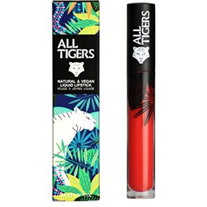 ALL TIGERS Rouge à Lèvres Liquide Mat Tenue Longue Durée Ingrédients Bio, Vegan & Naturel Teinte Rose Corail"Lead The Game" 784 Lipstick Longue Tenue et Sans Dérivé de Pétrochimie - Publicité