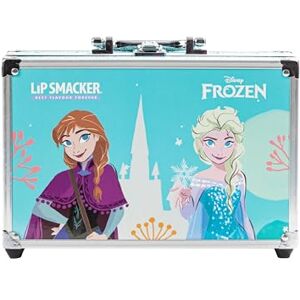 Lip Smacker Frozen Traincase, Valisette Maquillage Frozen pour Enfants, 40+ Pièces Maquillage pour Visage, Lèvres et Ongles avec Accessoires Beauté pour Cheveux et Maquillage Inclus - Publicité