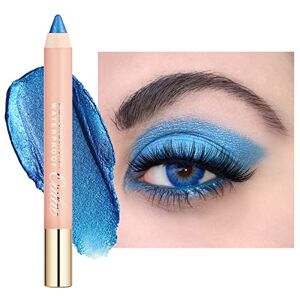 Oulac Fard a Paupiere et Eyeliner Bleu   12 Heures de Longue Durée   Haut Pigment Super étanche   Effet Nacré du Maquillage des Yeux   Vegan&Cruelty-Free   3.8g (08) Aqua - Publicité