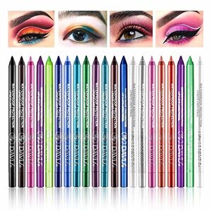 RDGWFB Lot de 21 stylos à eyeliner Imperméable Coloré Longue durée Eyeliner Eyeliner professionnel Pour femme - Publicité