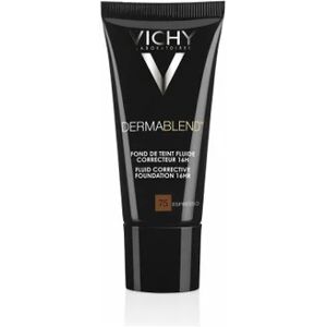 Vichy Dermablend Fond De Teint Fluide Correcteur 16h 75 Espresso 30ml