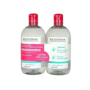 Bioderma Crealine H2O Eau Micellaire 2x500ml