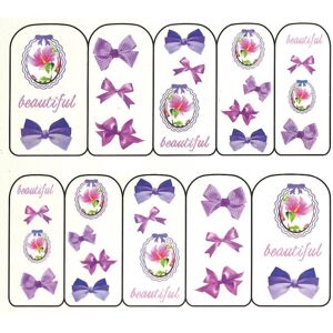 Decalcomanies medaillon - Sweet Lolita violet Beauty Nails - Publicité