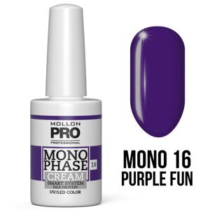 Vernis Monophase n°16 Purple Fun 5-en-1 n°10 uv/led Mollon Pro 10ML