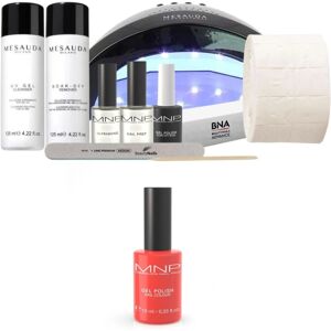 Mesauda Milano Kit complet vernis semi permanent MNP Gel Polish n°100 Smash! 10ML