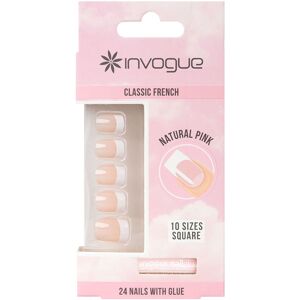 Invogue Faux-ongles French Carré Accessoires