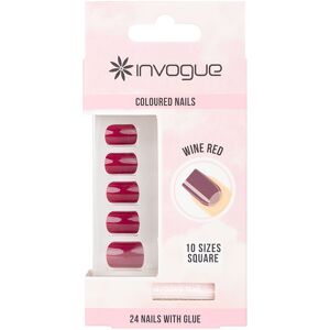 Invogue Faux-ongles Colorés Carré Accessoires