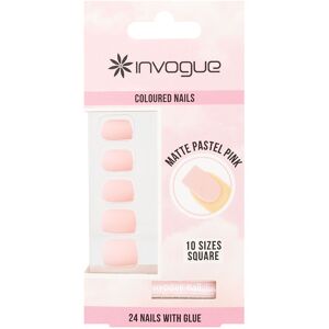 Invogue Faux-ongles Colorés Carré Accessoires