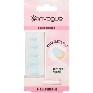 Invogue Faux-ongles Colorés Carré Accessoires