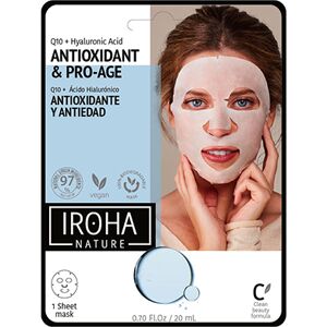 Masque Visage Antioxydant & Anti-age Q10+ Acide Hyaluronique Iroha Nature