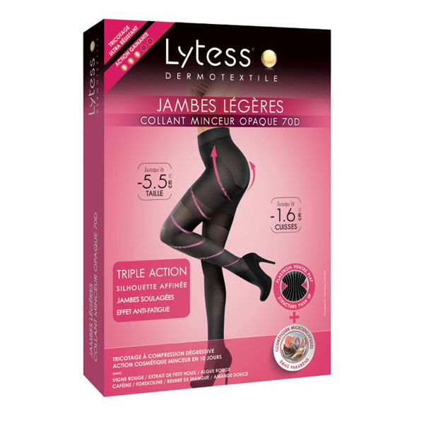 Lytess Collant Minceur Jambes Légères Noir T3