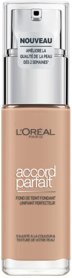 L'Oréal Paris Accord Parfait Fond de Teint Fondant Unifiant Perfecteur 4.N Beige 30ml