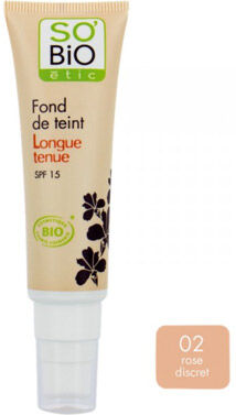 So Bio Etic So'Bio Etic Fond de Teint Longue Tenue SPF 15 02 Rose Discret 30ml