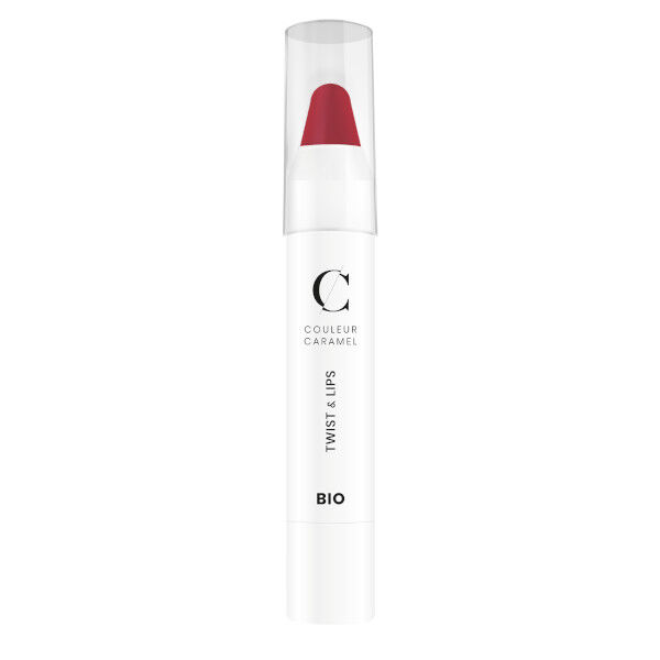 Couleur Caramel Twist & Lips Crayon à Lèvres Bio N°404 Rose de Rouge 3g