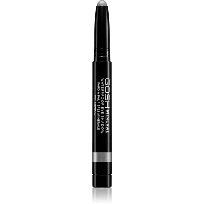 Gosh Mineral Waterproof crayon fard à paupières longue tenue waterproof teinte 006 Metallic Grey 1,4 g