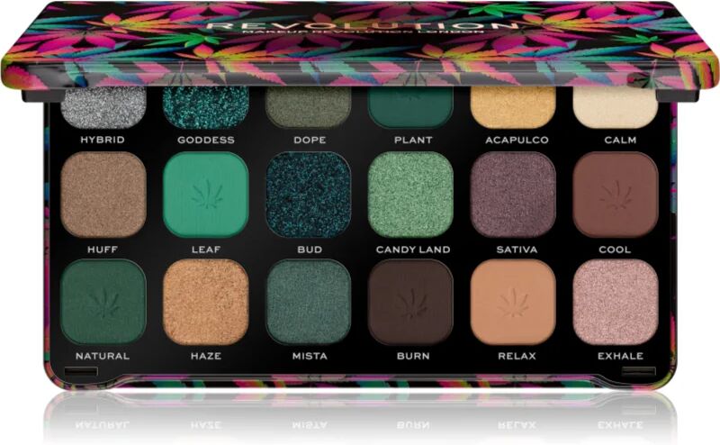 Makeup Revolution Forever Flawless palette de fards à paupières teinte Chilled 18 x 1.1 g