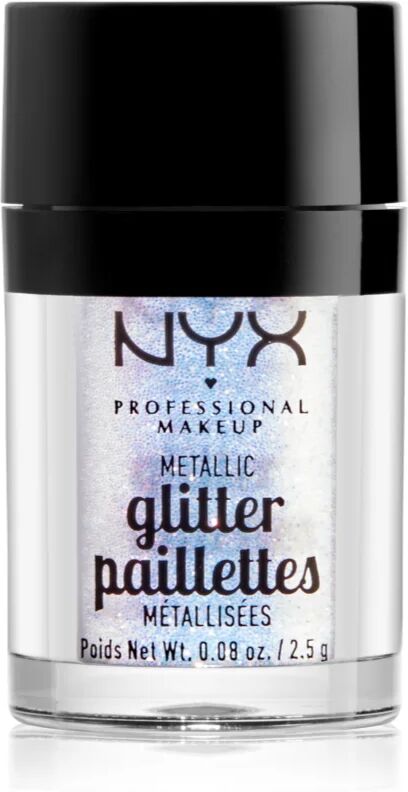 NYX Professional Makeup Glitter Goals paillettes visage et corps effet métallisé teinte 05 Lumi-lite 2.5 g