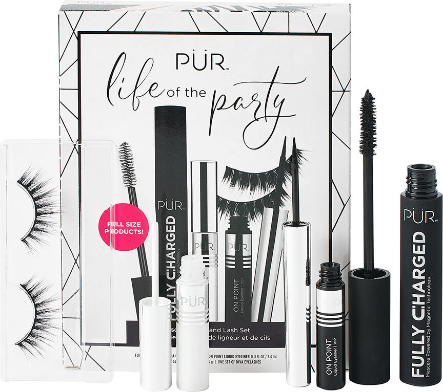 PUR Life Of The Party Mascara; Liner And Lash Set