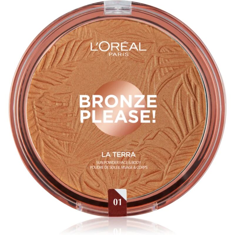 L’Oréal Paris Wake Up & Glow La Terra Bronze Please! Bronzer and Contour Powder Shade 01 Portofino Leger 18 g