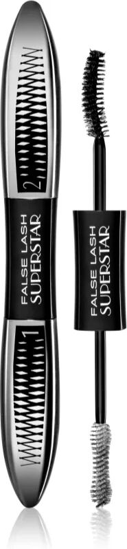 L’Oréal Paris False Lash Superstar Mascara Effect For Twice The Volume Of Eyelashes Shade Black 2 x 6.5 ml