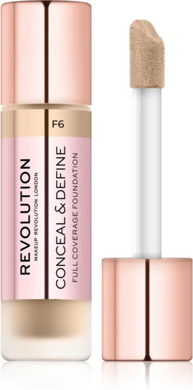 Makeup Revolution Conceal & Define High Cover Foundation Shade F6 23 ml