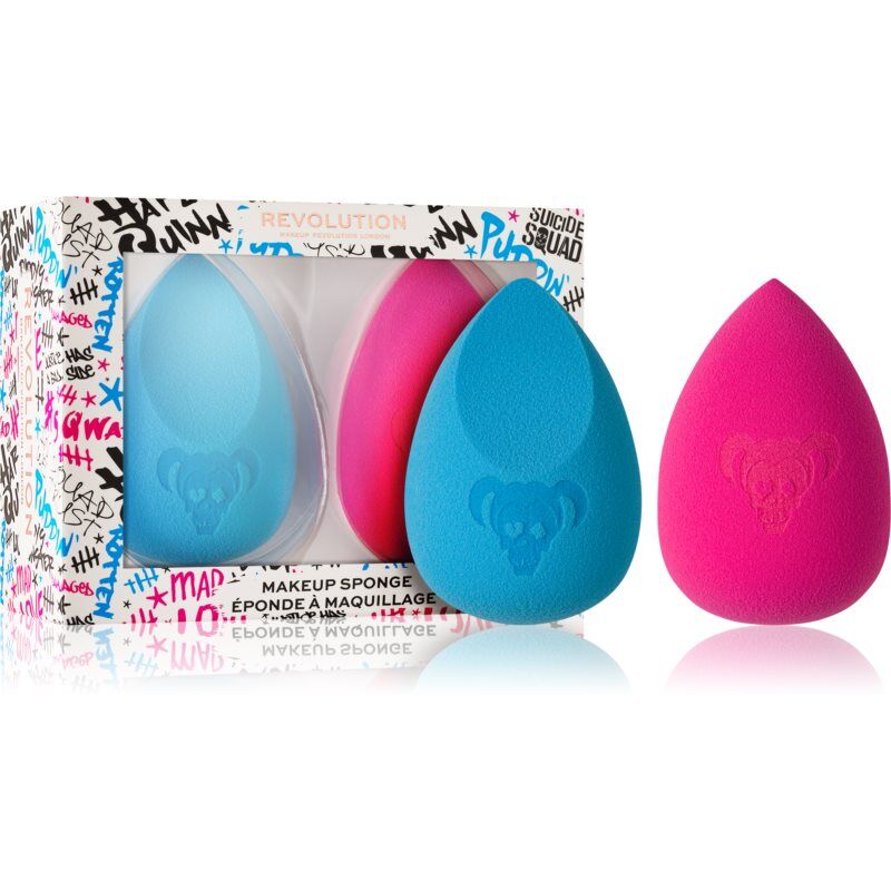 Makeup Revolution DC Collection X Harley Quinn™ Makeup Sponge, 2 pcs type What We Are Bad Guys