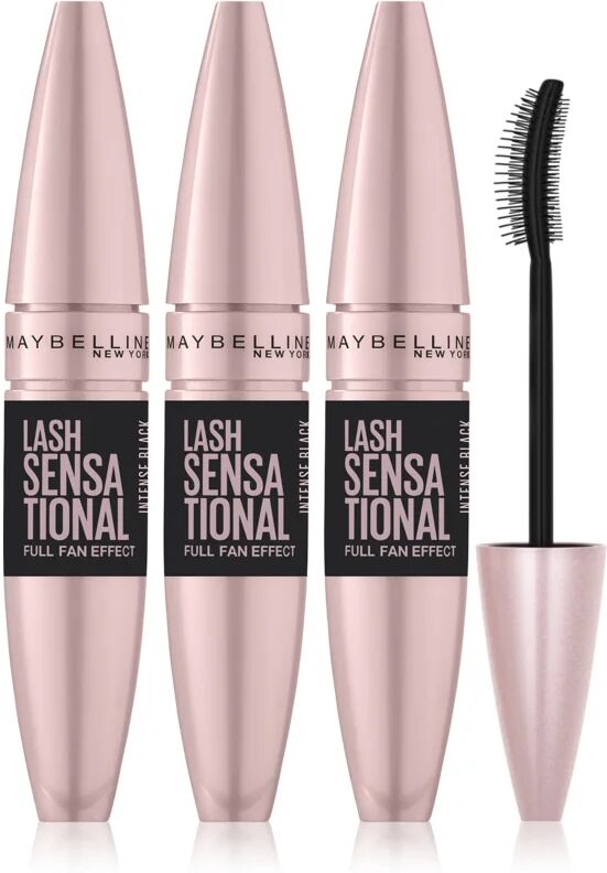 Maybelline Lash Sensational False Lashes Effect Mascara Intense Black (Economy Pack) Shade