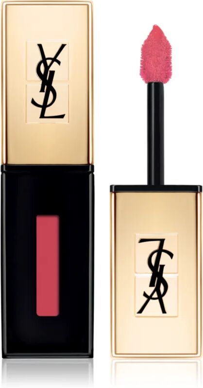 Yves Saint Laurent Vernis À Lèvres Glossy Stain Long-Lasting Lipstick and Lip Gloss 2 in 1 Shade 12 Corail Acrylic 6 ml