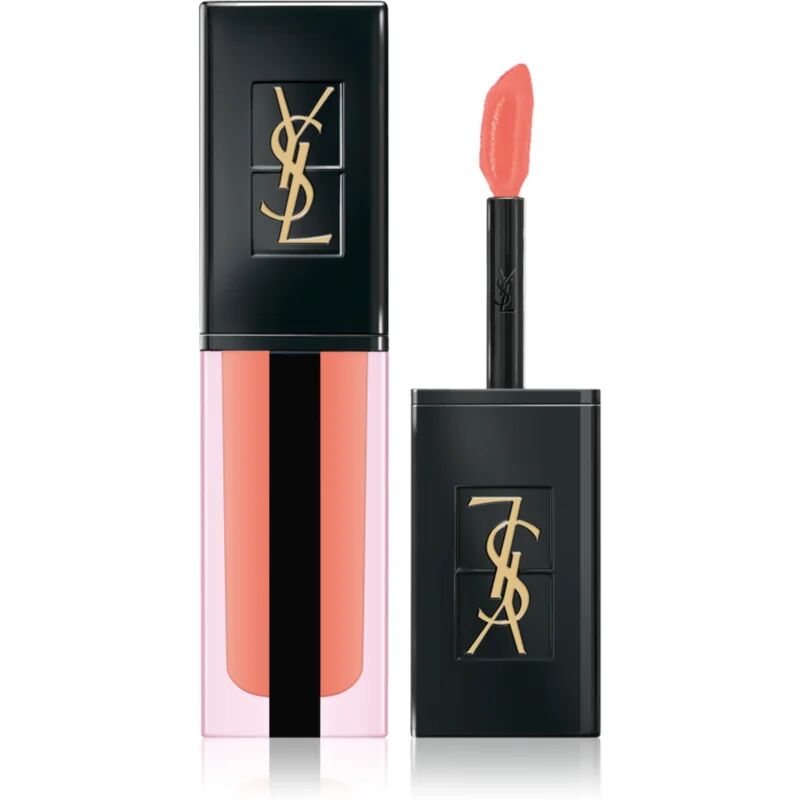 Yves Saint Laurent Vernis À Lèvres Water Stain Long-Lasting Liquid Lipstick Adds Moisture And Shine Shade 604 Peach Plunge 5.9 ml