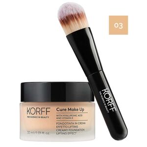 Korff Make Up Korff Cure Make Up - Fondotinta in Crema Effetto Lifting N. 03, 30ml + Pennello