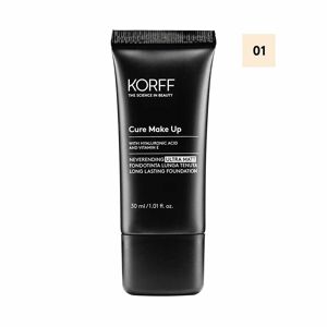 Korff Make Up Korff Cure Make Up - Neverending Ultra Matt Fondotinta Lunga Tenuta N. 01, 30ml