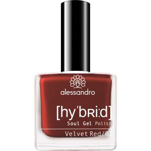 alessandro Hybrid - Soul Gel Polish Vernice a colori Rosso velluto, 8 ml Rosso velluto