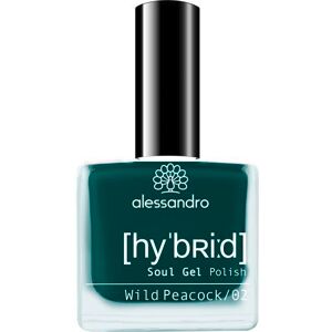 alessandro Hybrid - Soul Gel Polish Vernice a colori Pavone selvaggio, 8 ml Pavone selvaggio