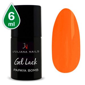 Juliana Nails Gel Lack Neon Bomba di papaia, bottiglia 6 ml Bomba di papaia