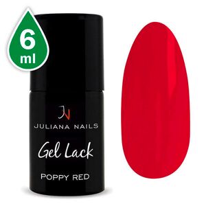 Juliana Nails Gel Lack Poppy Red, Flasche 6 Ml Rosso Papavero