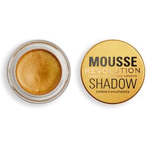 Revolution Beauty London Makeup  Ombretto in Mousse, Colore Cremoso per Guance e Occhi, Formula Montata e Leggera, Crema-Polvere, Oro, 4g