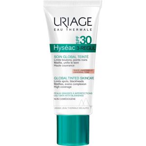 Uriage Hyséac 3-Regul - Crema Colorata Globale SPF30 40ml, Trattamento Idratante e Protettivo per Pelle Impura