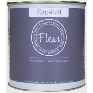 FLEUR Smalto da interno,  EGGSHELL bianco snow white satinato, 0.75 L