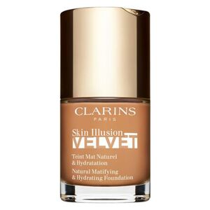 Clarins Skin Illusion Velvet Fondotinta Idratante Dal Finish Mat, Leggero E Naturale