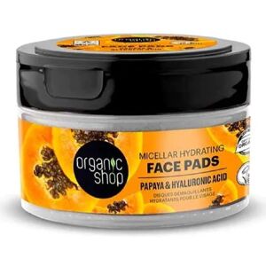 organic shop Detergenti viso Pads Viso Idratante con Papaya ed Acido Ialuronico